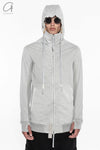 BORIS BIDJAN SABERI Hooded Jacket ZP4.1 TO00002+F0406C Light Gray